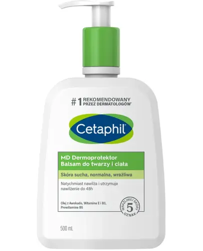 Cetaphil MD Dermaprotector, balsam do twarzy i ciała, 500 ml - Nawilżający do skóry wrażliwej