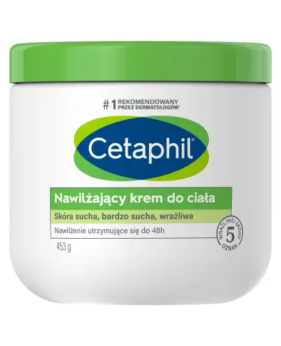 Cetaphil, Krem nawilżający, 453 g - Do skóry suchej, bardzo suchej i wrażliwej