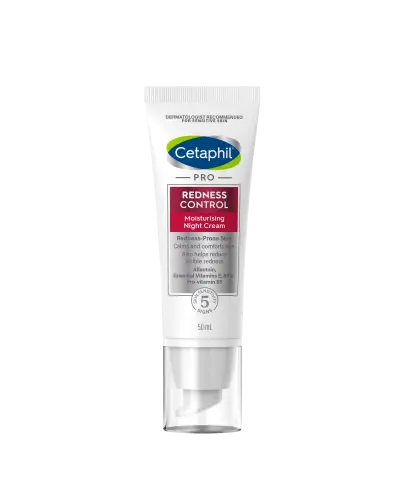 Cetaphil Pro Redness Control, krem na noc, 50 ml - Nawilża, do cery ze skłonnością do trądziku różowatego