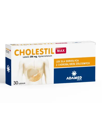 Cholestil Max 200 mg, 30 tabletek - Dla prawidłowego funkcjonowania dróg żółciowych