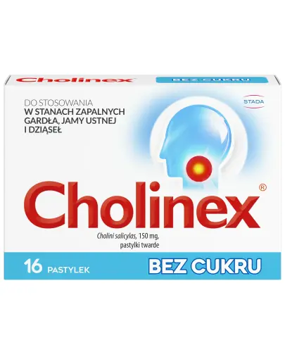 Cholinex 150 mg, 16 pastylek - Pastylki do ssania bez cukru