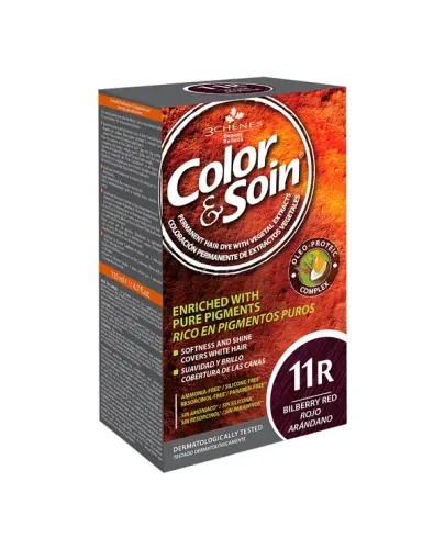 Farba Color&Soin, 11R, kolor czerwono-fioletowy, 135 ml - Farba bez amoniaku i silikonów do łagodnej i trwałej koloryzacji włosów