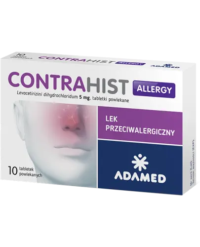 Contrahist Allergy tabletki powlekane, 10 sztuk - Lek, który działa przeciwalergicznie