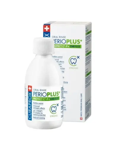 Curaprox Perio Plus Protect Płyn do płukania jamy ustnej, 200 ml - Mocny płyn do płukania ust, do okazjonalnego użytku