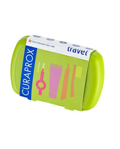 Curaprox Travel Set Zestaw podróżny zielony, 1 sztuka - Świeżość i wygoda zawsze pod ręką