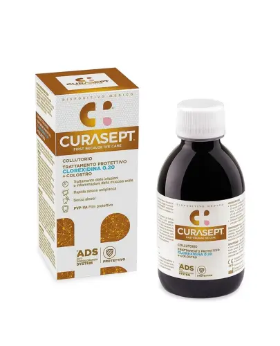 Curasept ADS DNA 0,20% CHX + Colostro Płyn do płukania jamy ustnej, 200 ml