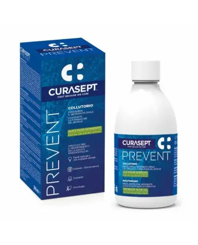 Curasept Prevent Płyn do płukania jamy ustnej, 300 ml - Z ozonowana oliwą z oliwek i colostrum