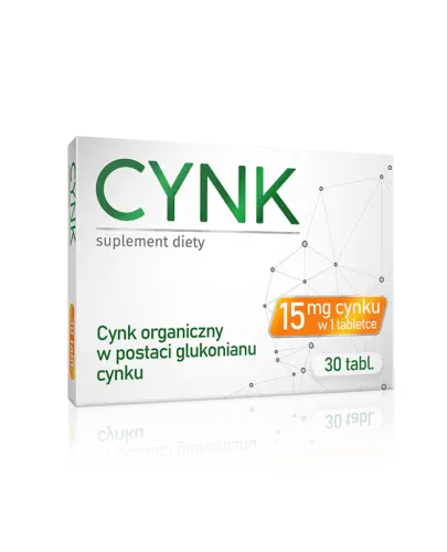 Cynk 15 mg Alg Pharma, tabletki 30 sztuk - Z cynkiem organicznym w postaci glukonianu cynku, który wspomaga prawidłowe funkcjonowanie układu odpornościowego