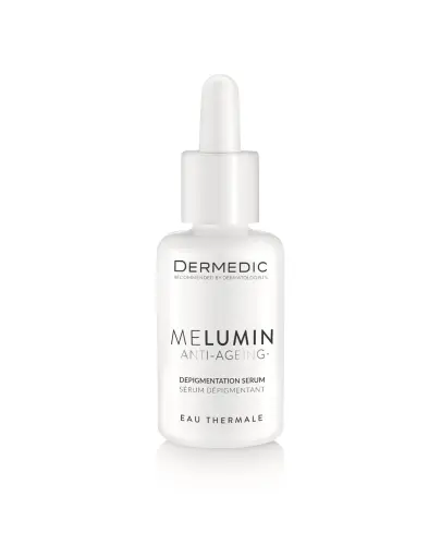 Dermedic Melumin Anti-Ageing Serum, 30 ml - Wielopłaszczyznowo chroni przed powstawaniem przebarwień, ogranicza skutki starzenia się skóry