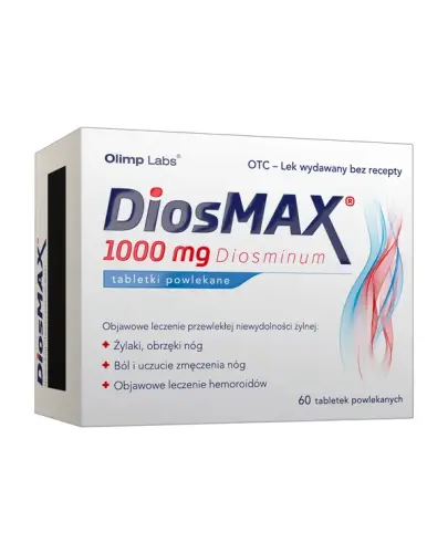 DiosMax 1000 mg, 60 tabletek - Codzienne wsparcie dla układu żylnego