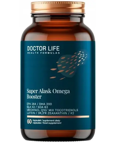 Doctor Life Super Alask Omega, 30 kapsułek - Kapsułki z kwasami omega, luteiną i zeaksantyną