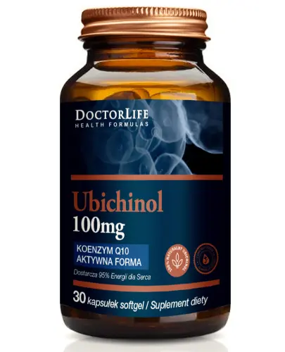 Doctor Life Ubichinol 100 mg, 30 kapsułek - Koenzym Q10 Aktywna forma