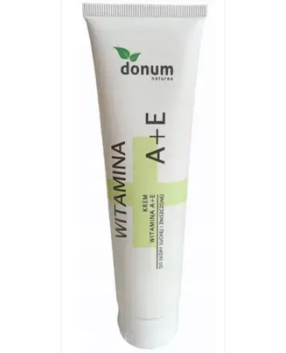 Donum naturea Krem Witamina A+E, 100 ml - Intensywna pielęgnacja skóry suchej i wrażliwej