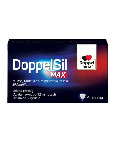 DoppelSil Max, 4 tabletki - Tabletki do rozgryzania i żucia