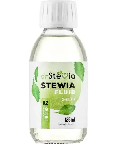 drStevia Stewia fluid słodzik, 125 ml - Naturalny słodzik w płynie na bazie stewii