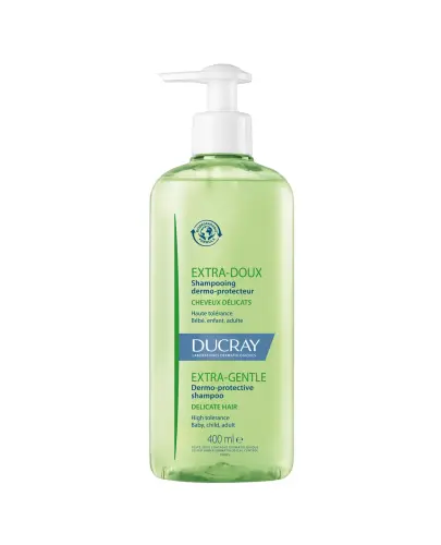 Ducray Extra Doux Szampon dermatologiczny, 400 ml - Delikatna pielęgnacja dla wrażliwej skóry głowy