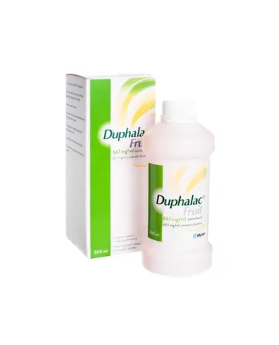 Duphalac Fruit 667 mg/ml, roztwór doustny, 500 ml - Płyn o aromacie śliwkowym z laktulozą, wspomaga leczenie objawowe zaparć