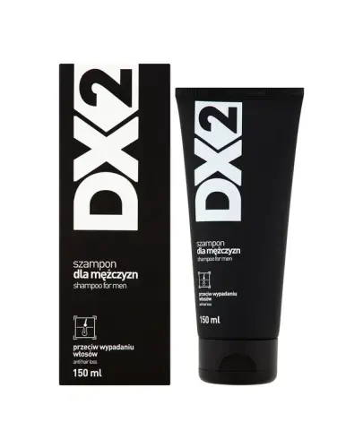 DX2 Szampon dla mężczyzn przeciw wypadaniu włosów, 150 ml - Szampon dla mężczyzn chroni przed nadmiernym wypadaniem włosów