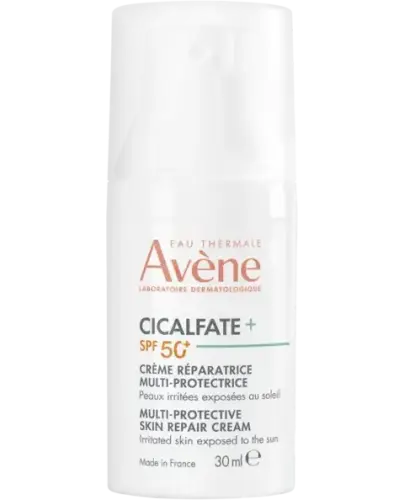 Avene Eau Thermale Cicalfate+ multiochronny krem regenerujący SPF 50+, 50 ml - Z kompleksem zapobiegającym powstawaniu blizn, dla niemowląt, dzieci i dorosłych