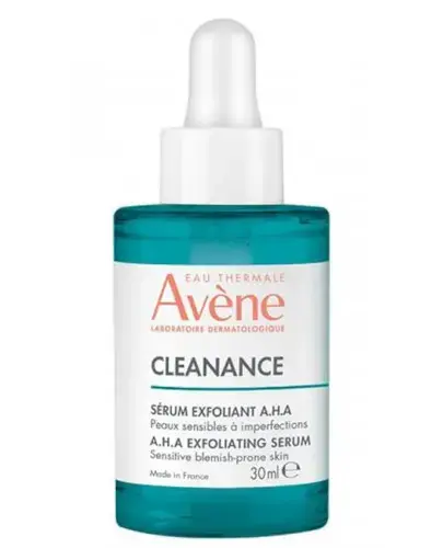 Avene Cleanance A.H.A Serum złuszczające, 30 ml - Serum złuszczające redukujące niedoskonałości, zwężające pory