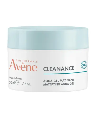 Avene Cleanance Aqua-Gel matujący, 50 ml - Żel matujący, który redukuje świecenie się skóry, zwęża pory i zapewnia nawilżenie skóry