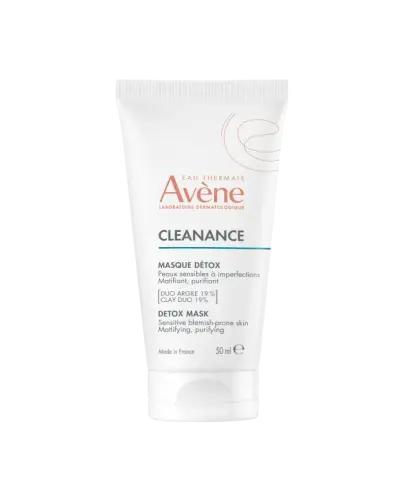 Avene Cleanance Maseczka oczyszczająca, 50 ml - Matuje, oczyszcza i zwęża pory, zapewniając skórze uczucie komfortu i ukojenia