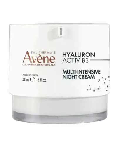 Avene Hyaluron Activ B3 Multiintensywny krem na noc, 40 ml - Krem Avene Hyaluron Activ B3 to ekologicznie zaprojektowany produkt do nocnej pielęgnacji skóry