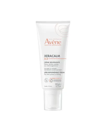 Avene XERACALM A.D Krem uzupełniający lipidy, 200 ml - Przeciw podrażnieniom, przeciw drapaniu, uzupełnianie lipidów