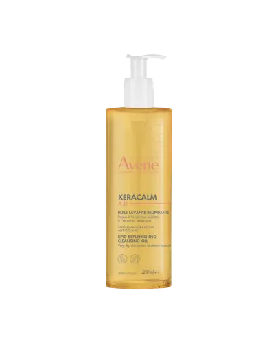 Avene XeraCalm A.D Uzupełniający lipidy olejek oczyszczający, 400 ml - Olejek oczyszczający uzupełniający lipidy do skóry suchej i bardzo suchej