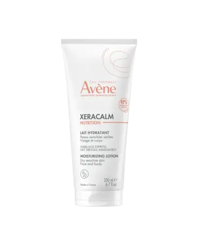 Avene XERACALM Nutrition Mleczko nawilżające, 200 ml - Odżywcze mleczko do skóry wrażliwej, suchej i bardzo suchej