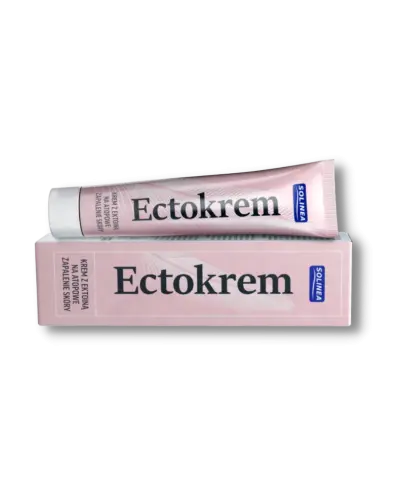 Ectokrem, krem 30 ml - Z ektoiną, wspiera objawowe leczenie oraz łagodzi zaczerwienienia i świąd