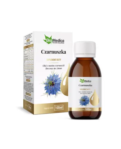 EkaMedica Czarnuszka, olej, 100 ml  - Z naturalną witaminą E, źródło kwasu linolowego