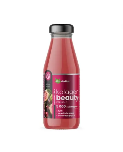 EkaMedica Kolagen Beauty, funkcjonalne smoothie 250 ml - Z cynkiem, kwasem hialuronowym oraz witaminami z grupy B