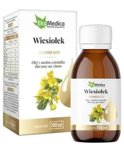 EkaMedica Wiesiołek, olej 100 ml - Olej z nasion wiesiołka tłoczony na zimno