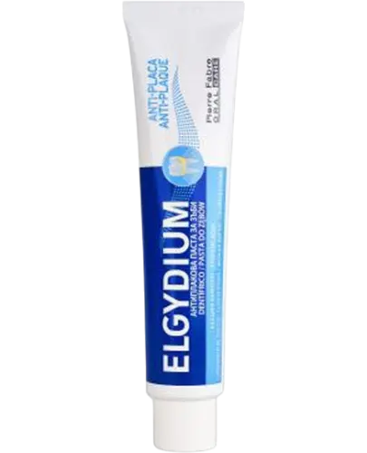 Elgydium Anti-Plaque, pasta do zębów, 75 ml - Pasta do zębów z chlorcheksydyną, usuwająca kamień nazębny