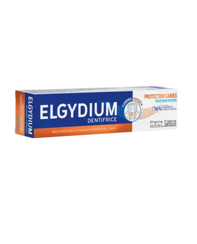 Elgydium Przeciwpróchnicowa pasta do zębów, 75 ml - Pasta do zębów z kompleksem Fluorinol Protect +