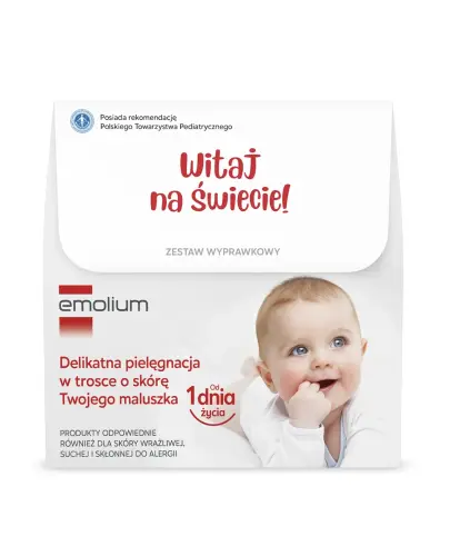 Emolium Zestaw Wyprawkowy, 1 sztuka - Zawierający produkty do delikatnej pielęgnacji