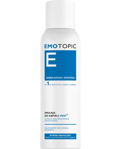 Emotopic Med+, emulsja do kąpieli 400 ml - Wzmacnia naturalną barierę ochronną skóry