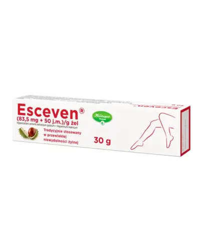 Esceven (83,5 mg + 50 j.m.) /g żel, 30 g - Żel z wyciągiem z kasztanowca