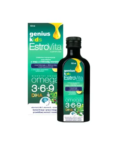 EstroVita Genius Kids, 150 ml -  Dla wsparcia mózgu i układu nerwowego dziecka