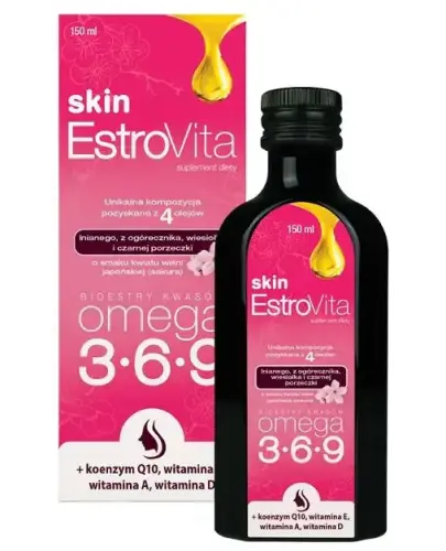 EstroVita Skin Cherry Sakura, 150 ml - Kompozycja składników wspierających zdrowie skóry