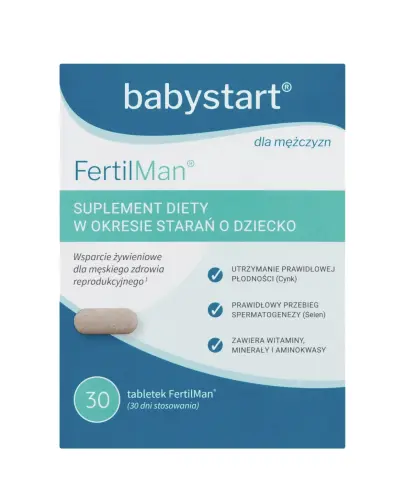 FertilMan tabletki, 30 sztuk - Wspomagające w czasie starań o dziecko