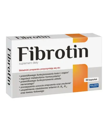 Fibrotin, 30 kapsułek - Suplement diety z witaminą D i witaminami z grupy B