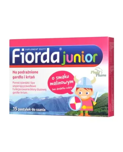 Fiorda Junior, 15 pastylek do ssania - Pastylki do ssania z porostem islandzkim