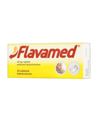 Flavamed, 20 tabletek - Ambroxoli hydrochloridum 30 mg, tabletki