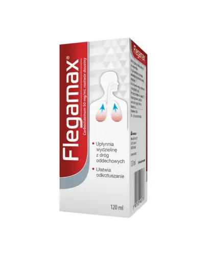 Flegamax 50 mg/ml, 120 ml - Carbocisteinum 50 mg/ml, roztwór doustny