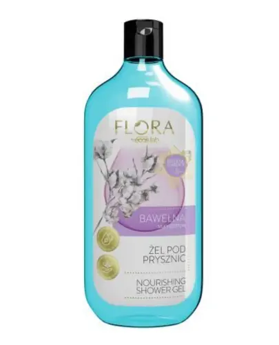 Flora By Ecos Lab Żel pod prysznic bawełna, 500 ml - Żel pod prysznic z bawełną, który zapewnia delikatne i skuteczne oczyszczanie skóry