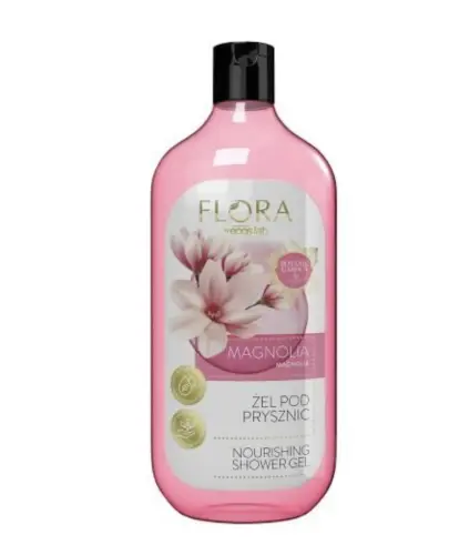 Flora Żel pod prysznic magnolia, 500 ml - Żel pod prysznic z magnolią, który zapewnia delikatne i skuteczne oczyszczanie skóry