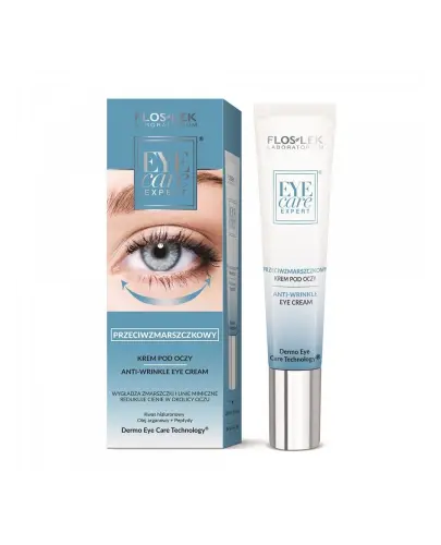 Flos-Lek Eye Care Expert krem pod oczy, 15 ml - Pielęgnacja przeciwzmarszczkowa delikatnej skóry wokół oczu 