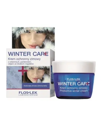 Flos Lek Winter Care Krem ochronny zimowy, 50 ml - Do twarzy, szyi i rąk, chroni przed wiatrem i niską temperaturą